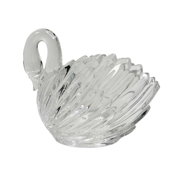 Gloria Vanderbilt Other - Vintage Gloria Vanderbilt 24% Lead Crystal Swan Vase Bowl Telefora West Germany